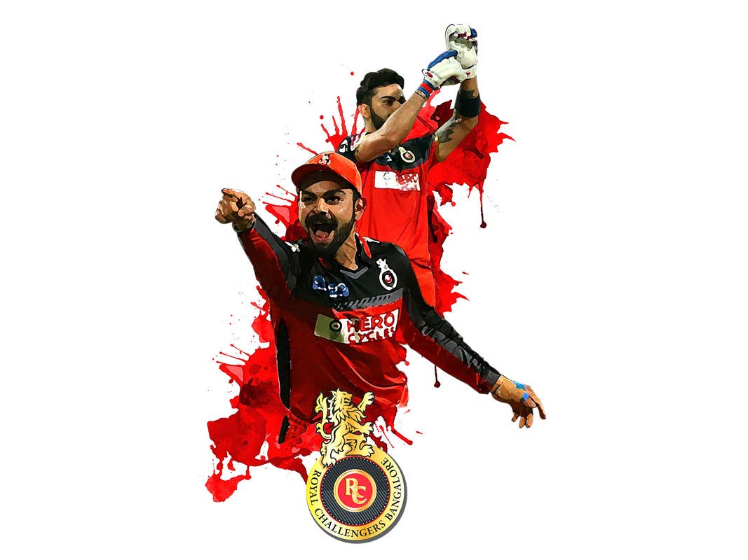 PVC Vinyl Self Adhesive Virat Kohli RCB
