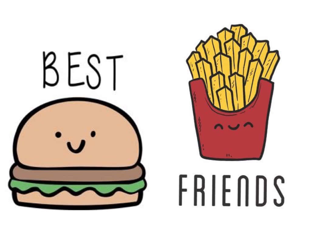 Cute Matching Best Friend Wallpaper