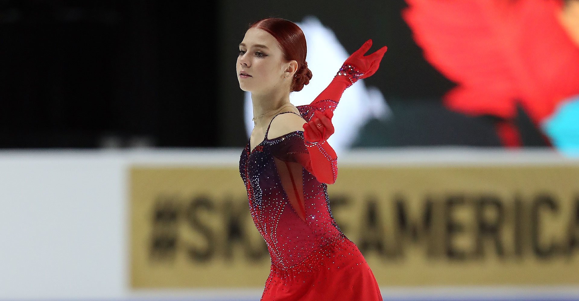 Alexandra Trusova fights through injury