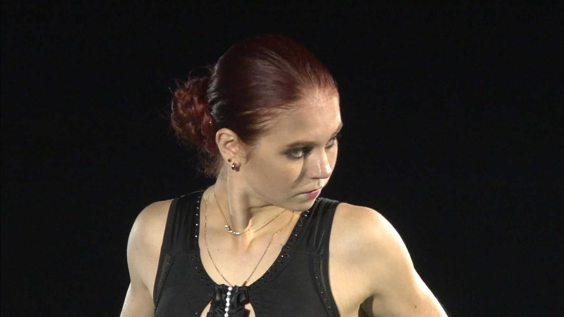 Alexandra Trusova before a