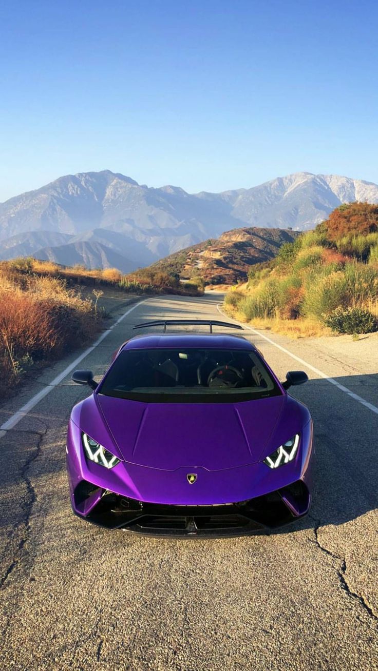PURPLE Lambo iPhone Wallpaper