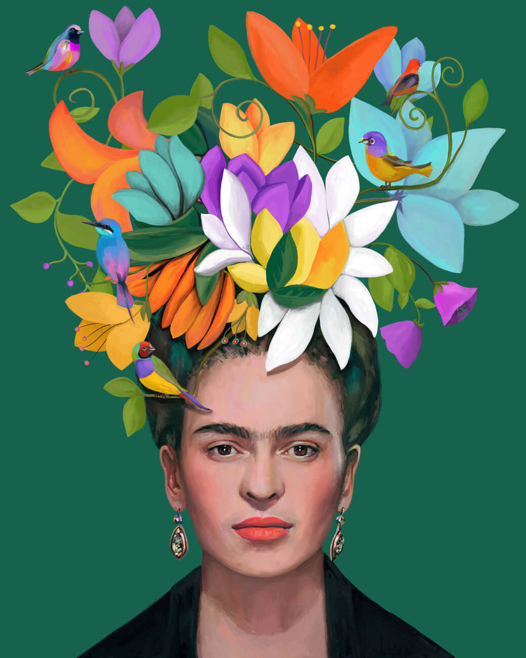 Mexican Icon, Frida Kahlo Wallpaper