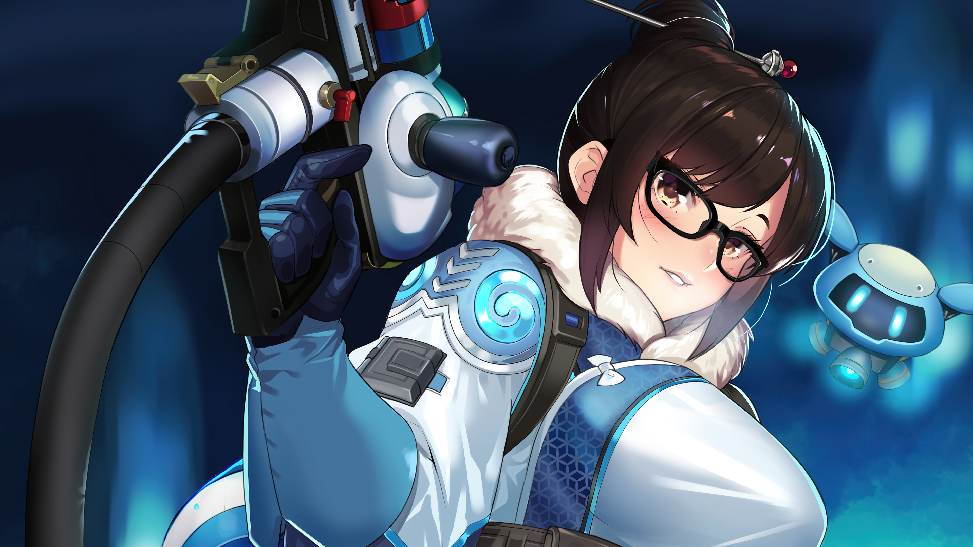 Mei Overwatch Game Art Wallpaper 4K HD