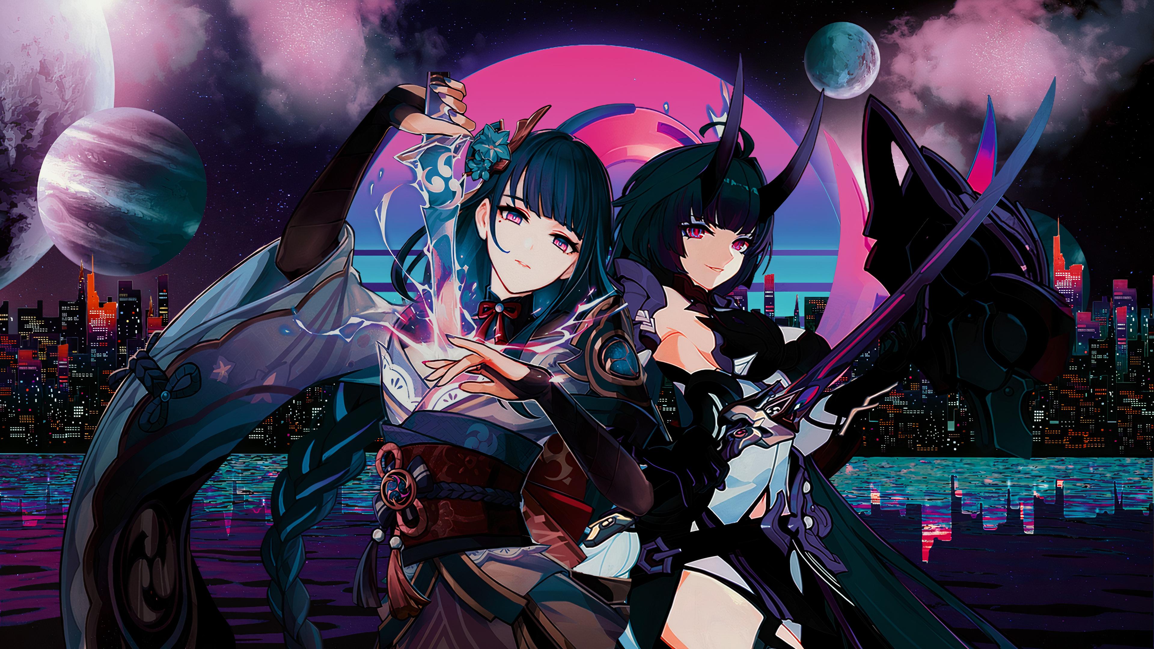 Raiden Ei & Raiden Mei Wallpaper Made