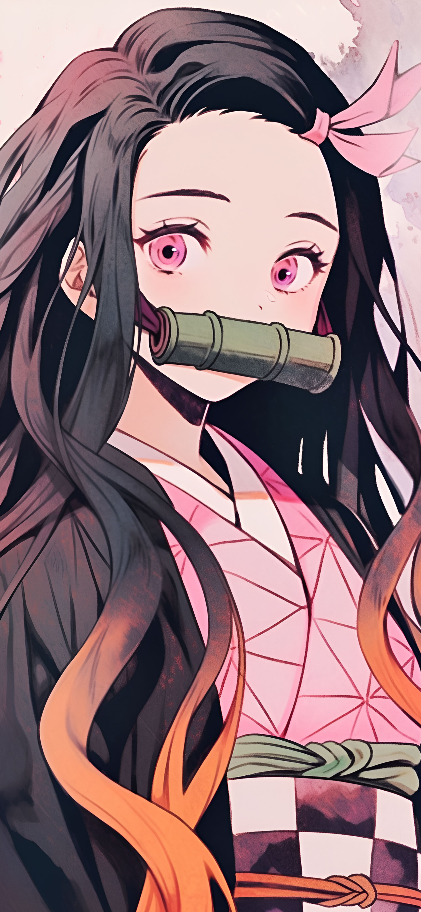 Nezuko Kamado Vintage Poster Wallpaper