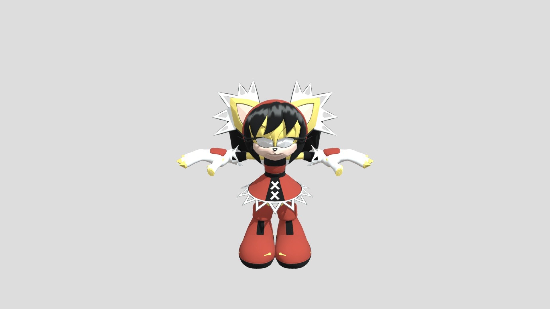 Honey The Cat Free 3D model