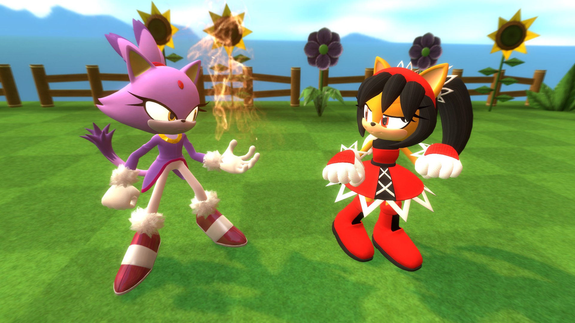 Gmod Blaze the Cat vs Honey the Cat