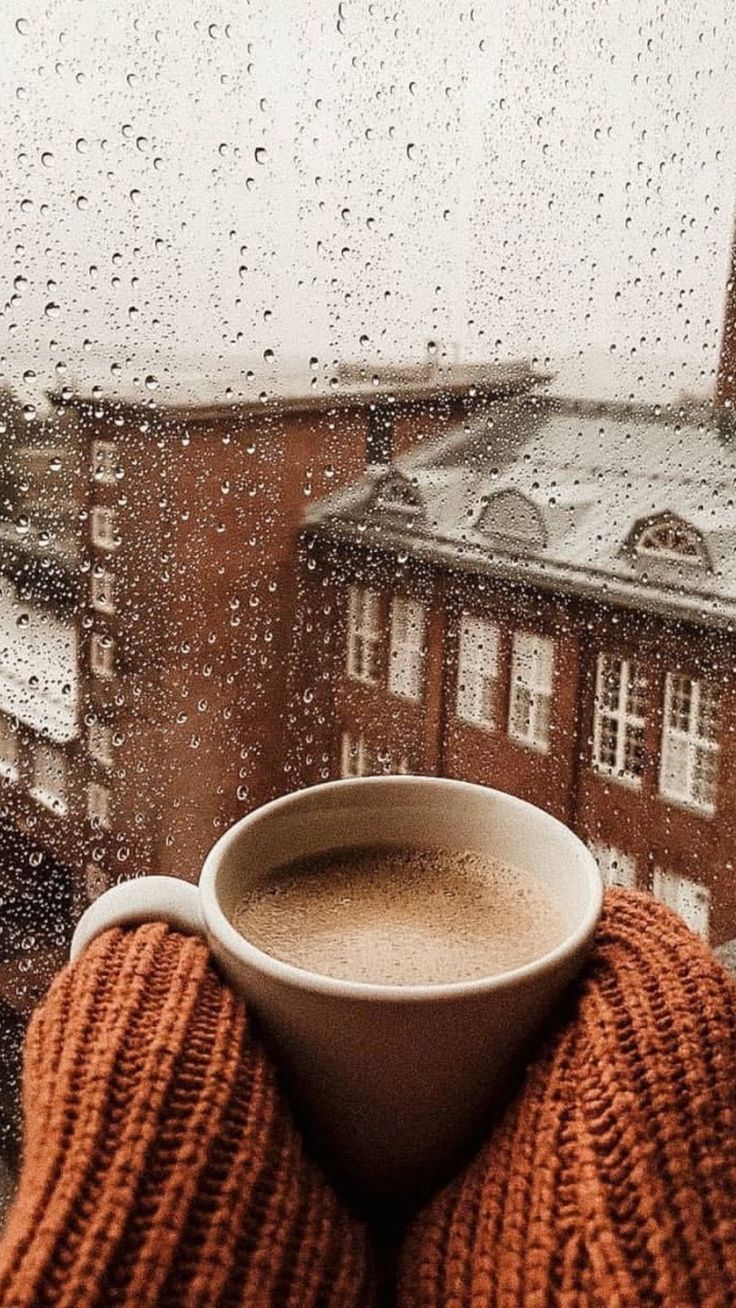 coffee, Rain wallpaper, Autumn coffee