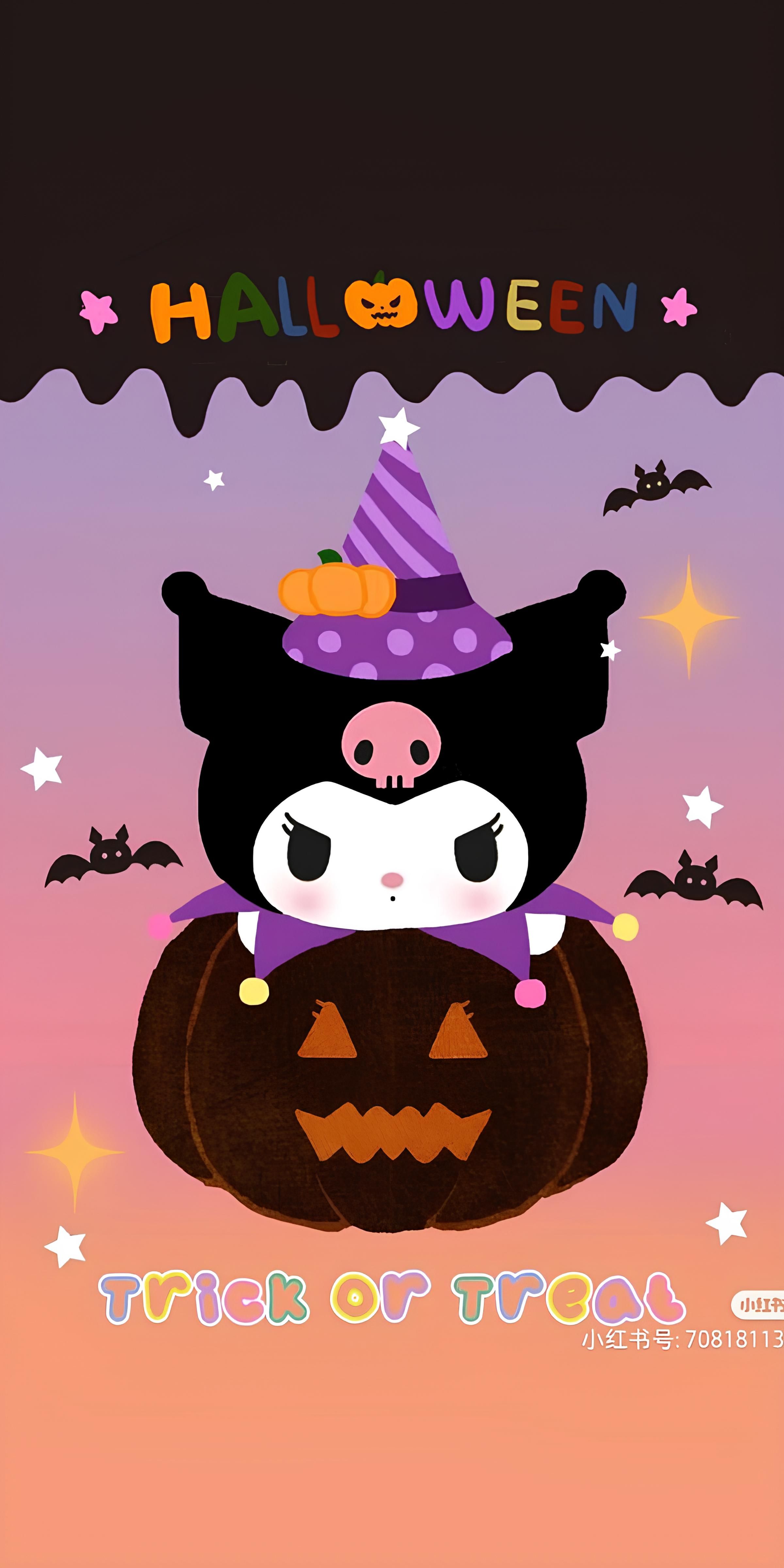 Kuromi Halloween Wallpaper