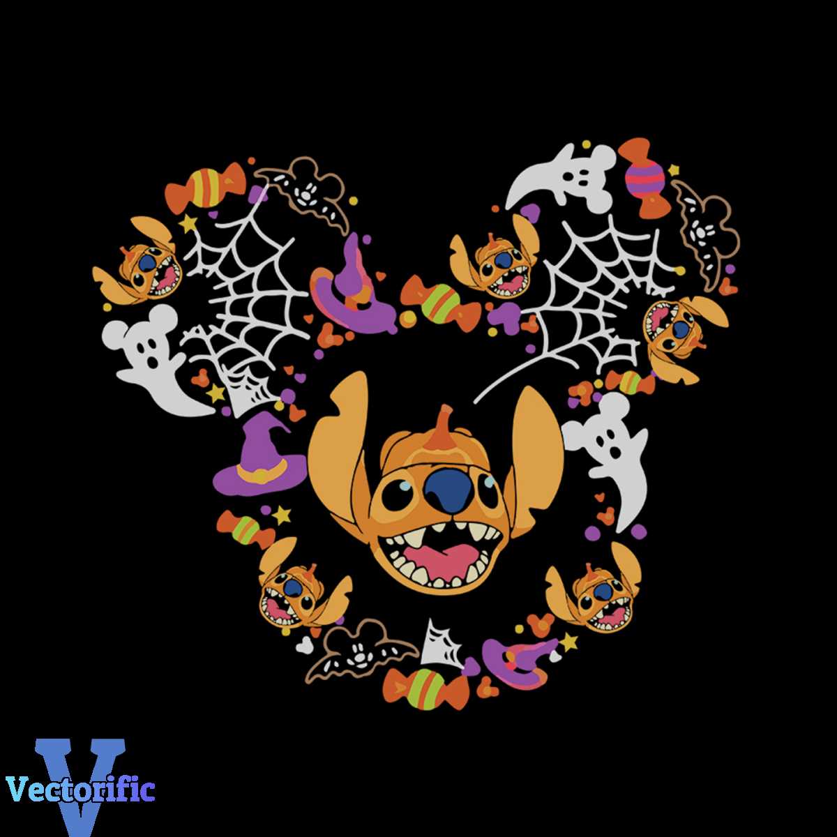 Halloween Stitch Svg, Disney Svg