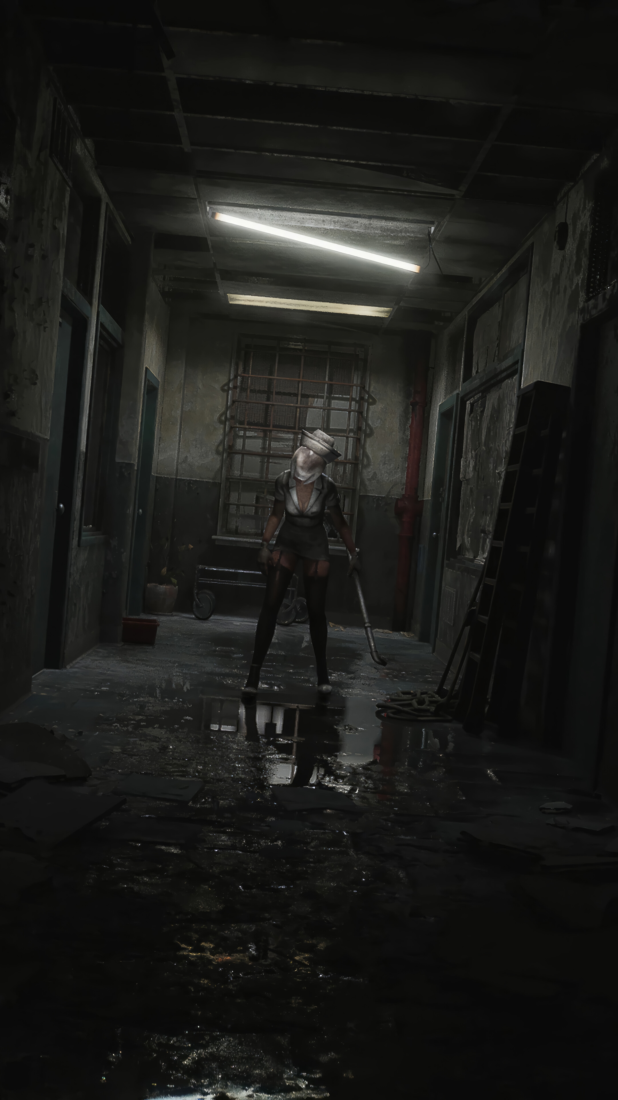 Silent Hill 2 Nurse 4K Wallpaper iPhone