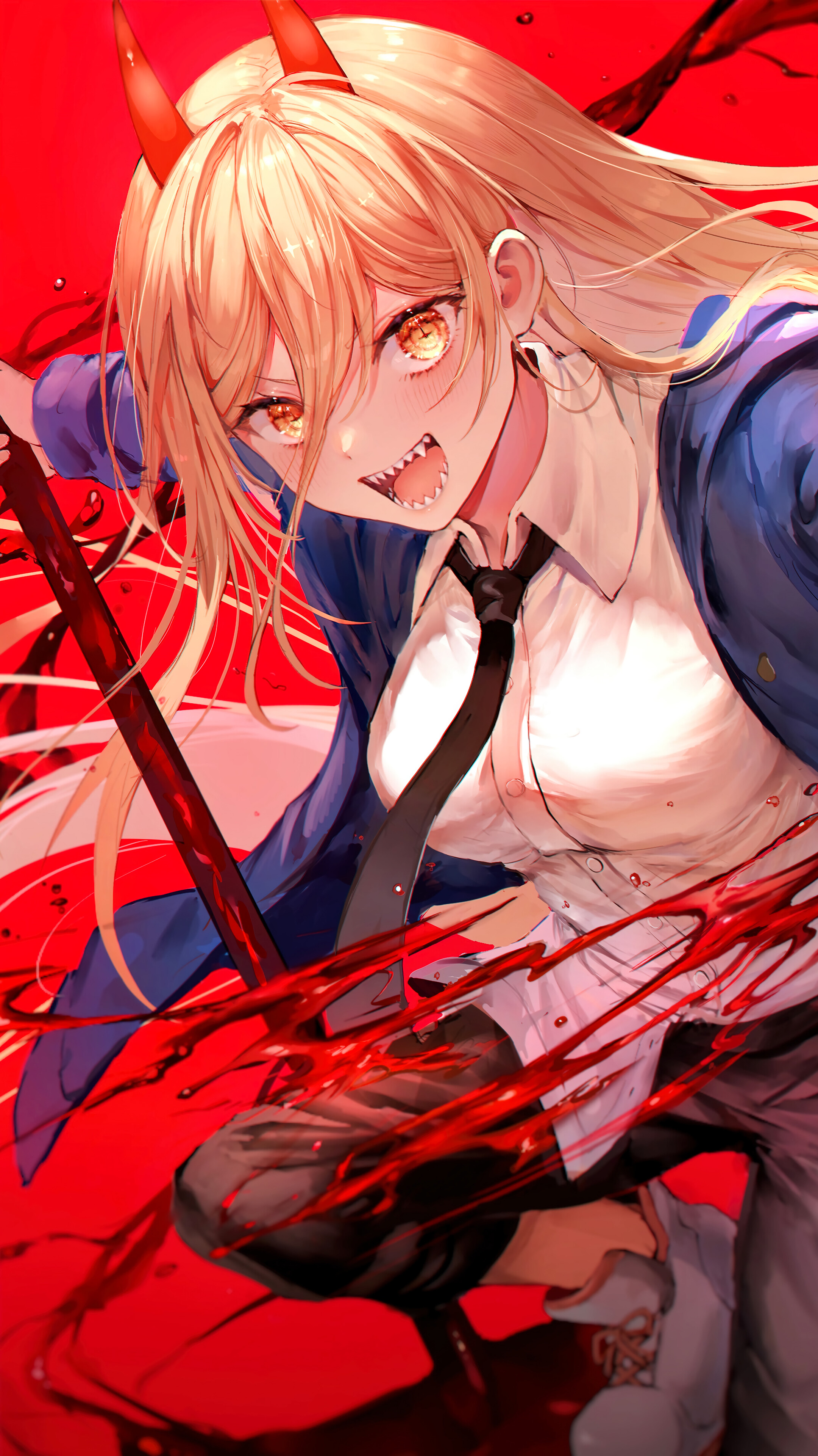 Power Chainsaw Man 4K Wallpaper iPhone