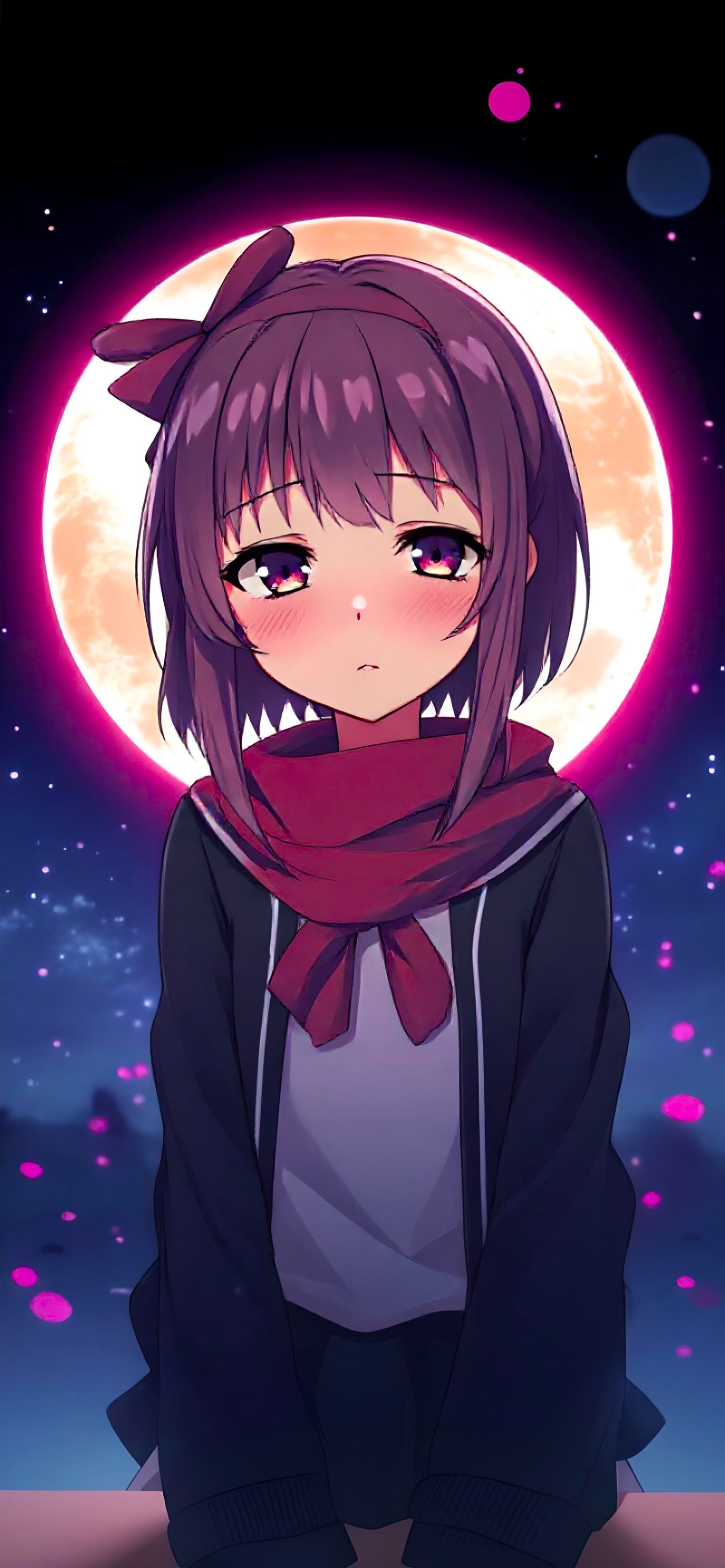 iPhone 16 Wallpaper Purple Girly 4k