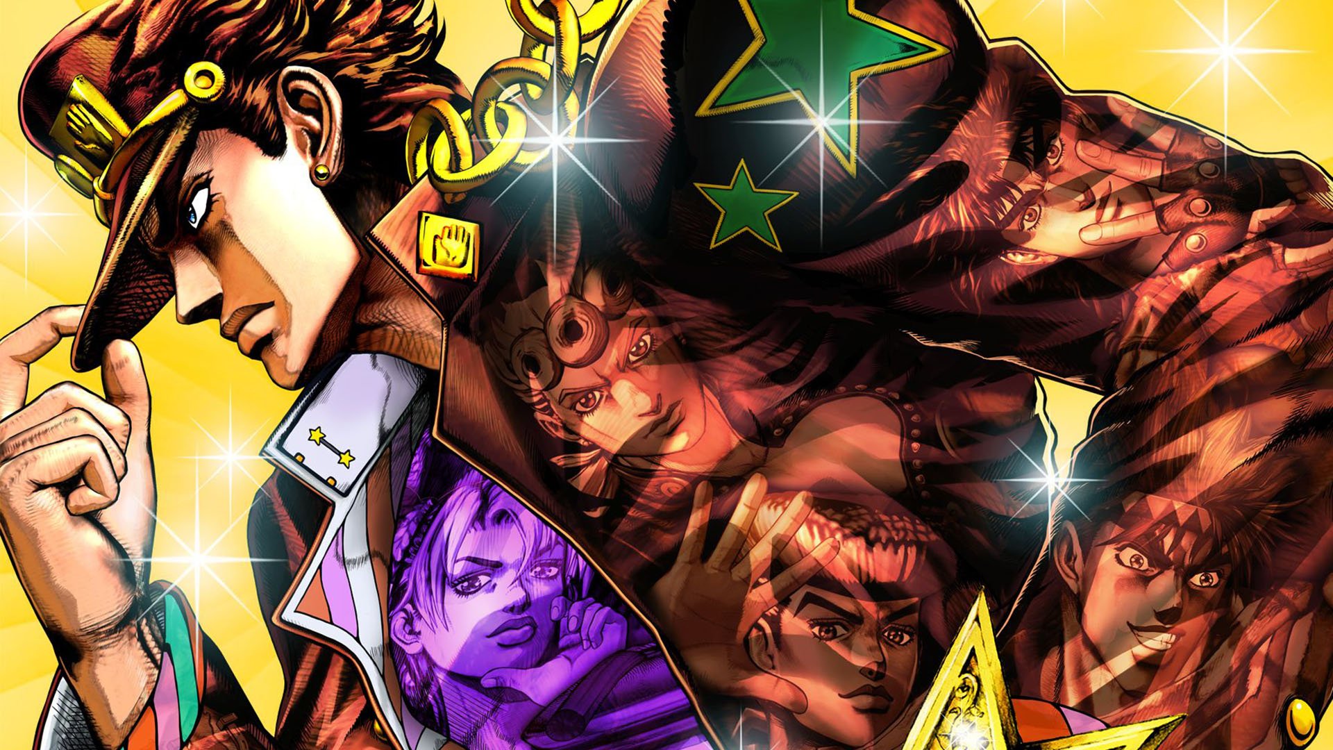 JoJo's Bizarre Adventure HD Wallpaper: Epic Anime Action Unleashed