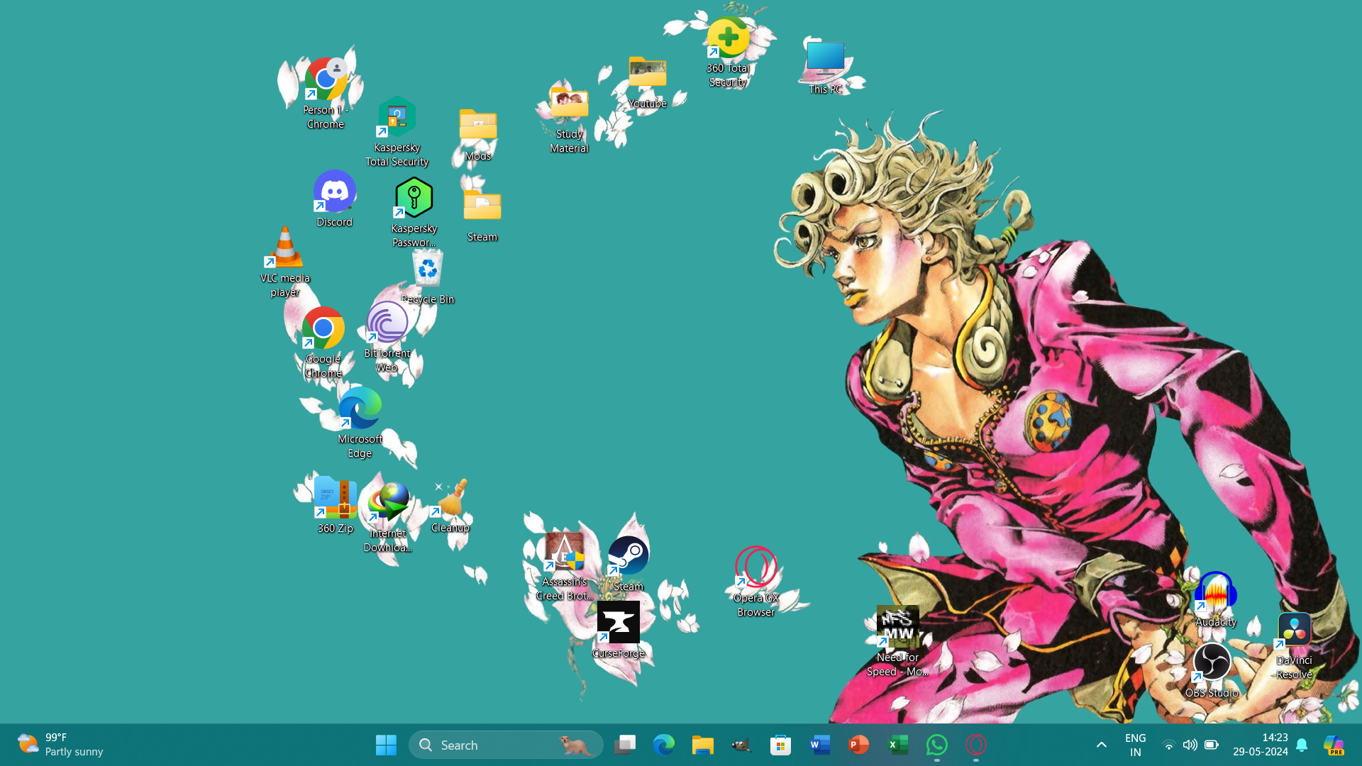 Made a JoJo desktop