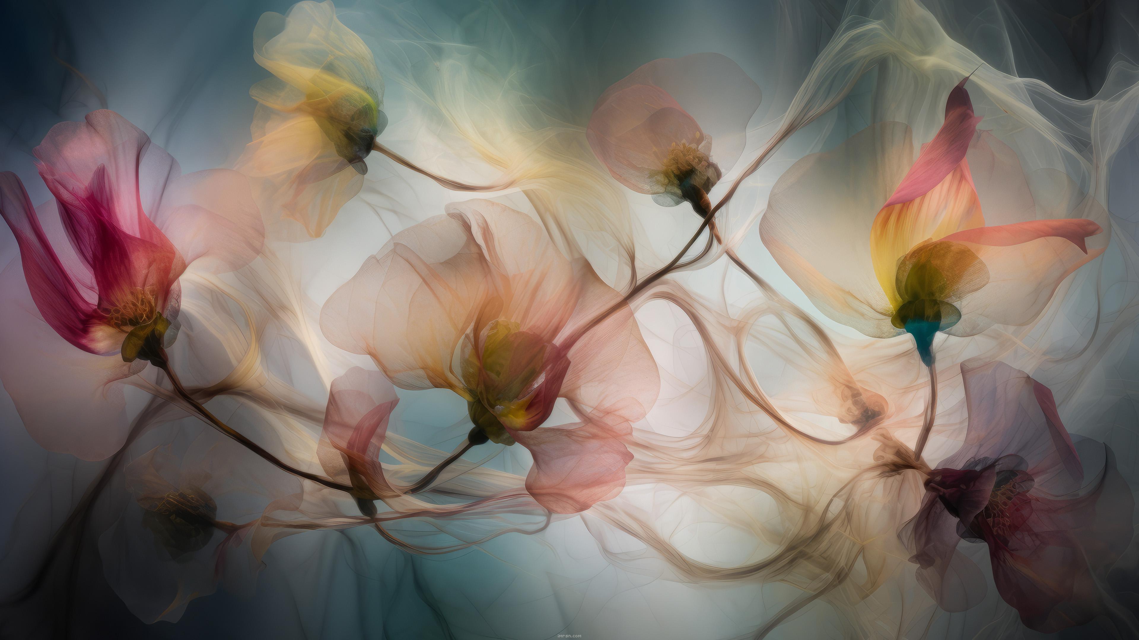 Ethereal Flowers in 4K [3840x2160]