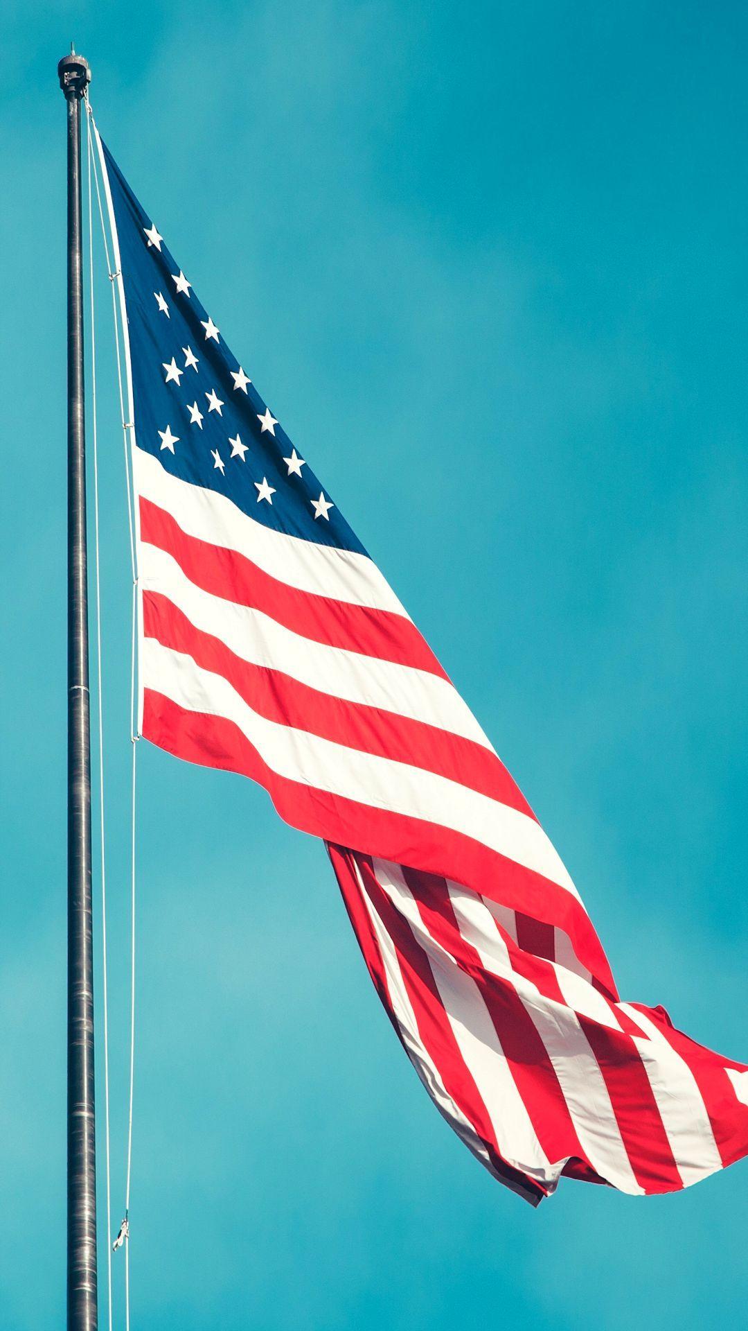USA Flag iPhone Wallpaper Free