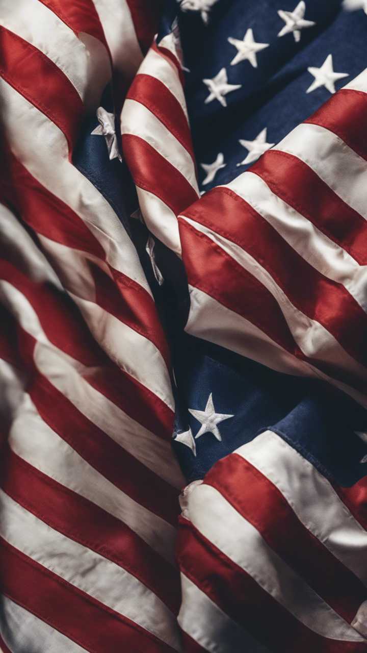 Close Up Of A Perfectly Folded American