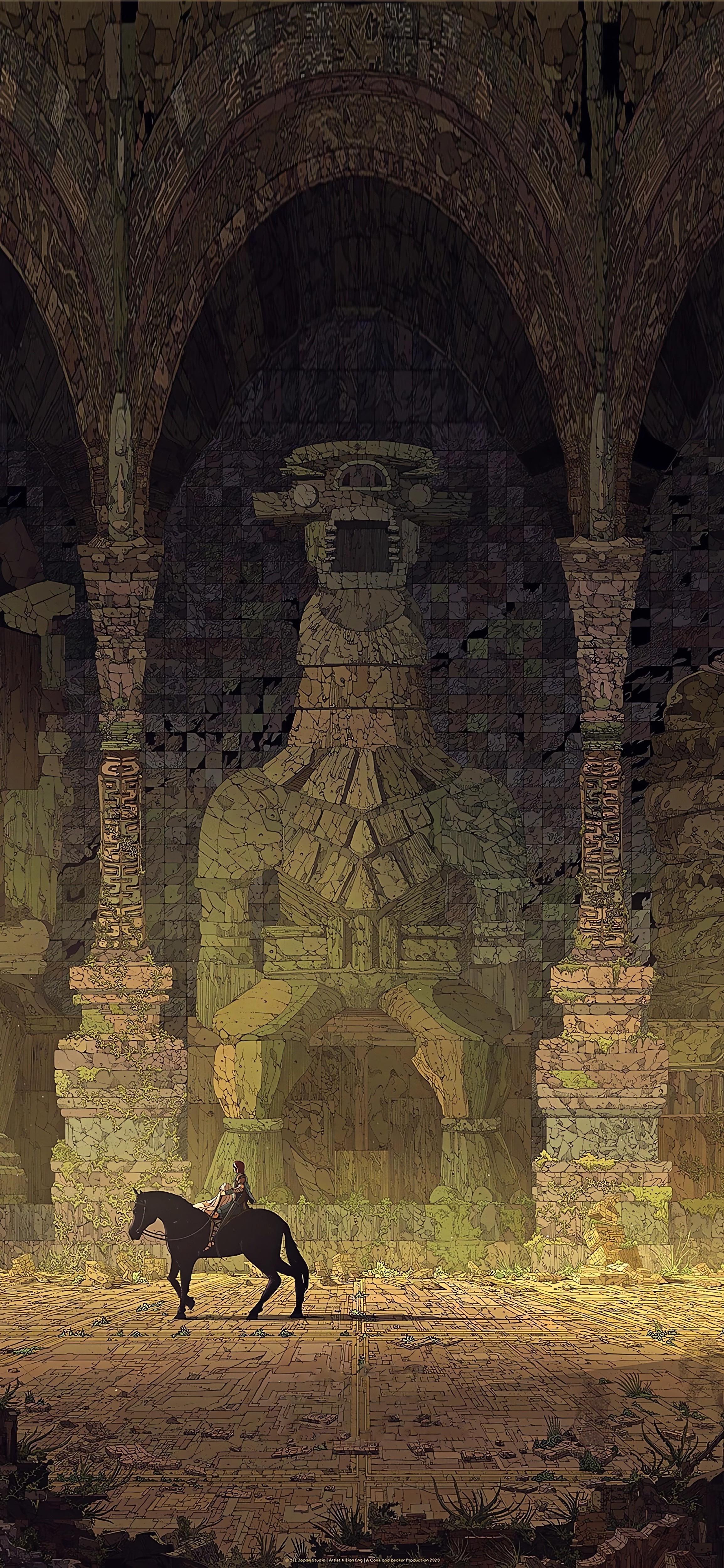 Shadow of the Colosus, phone wallpaper