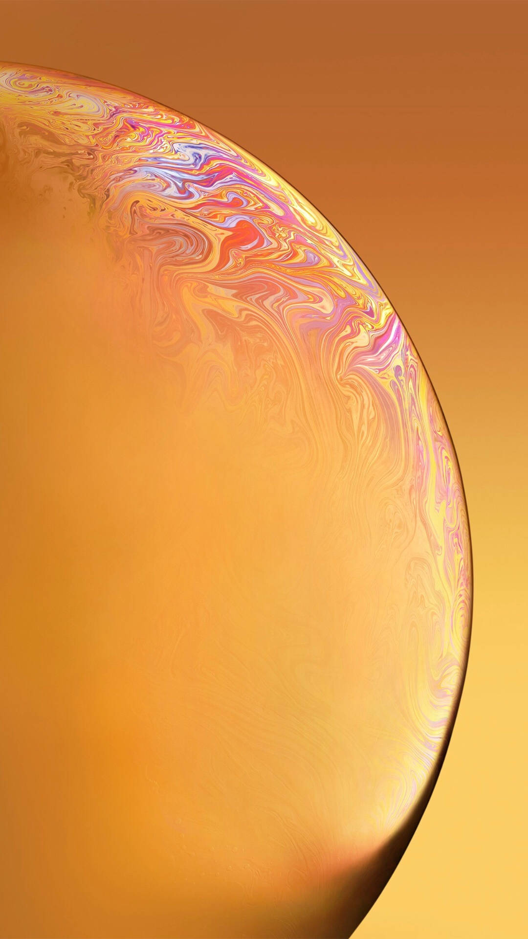 iPhone 12 Pro Max Gold Planet Wallpaper