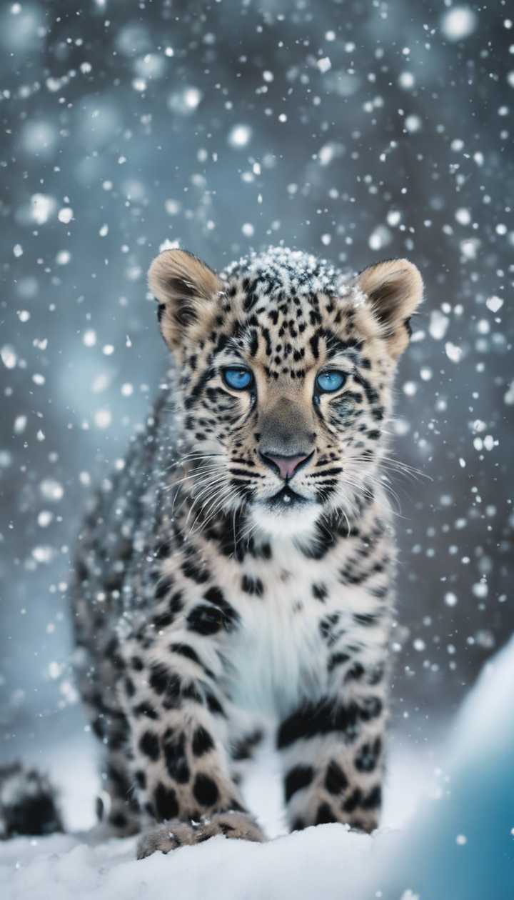 baby blue leopard spots