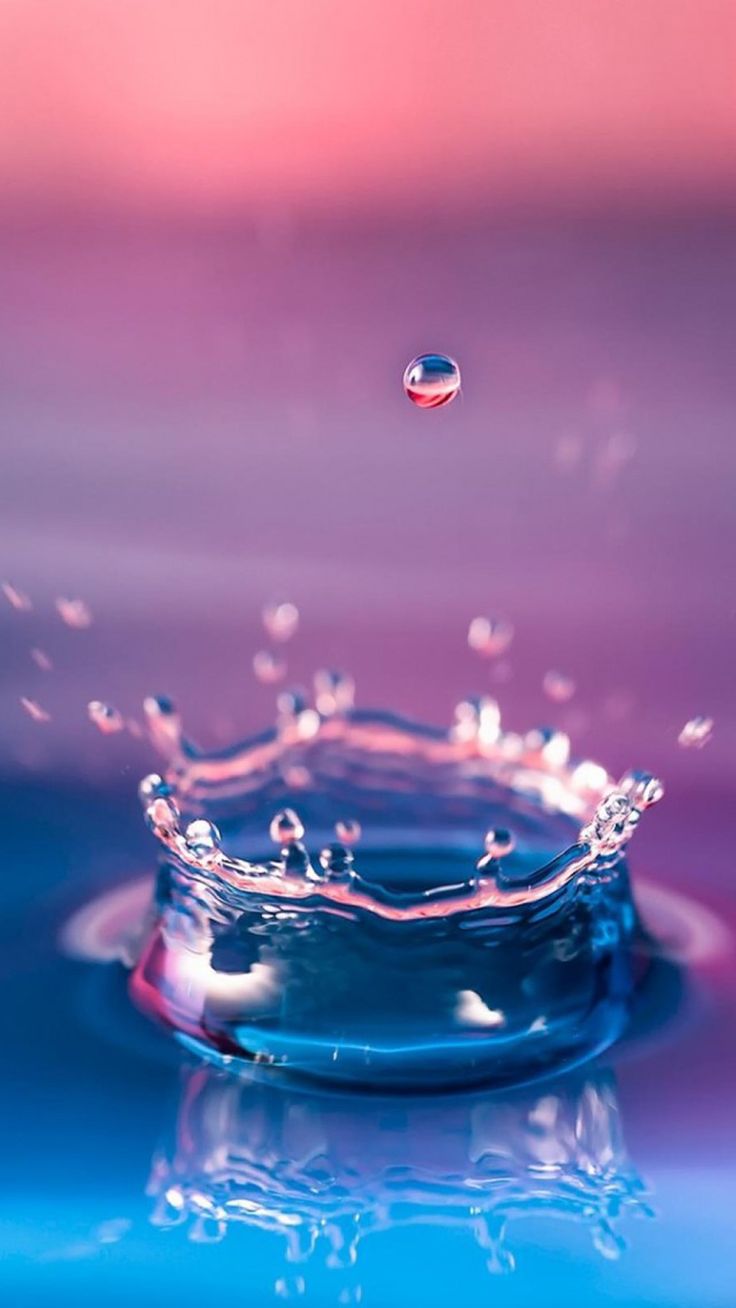 Water Splash Macro iPhone 8 Wallpaper