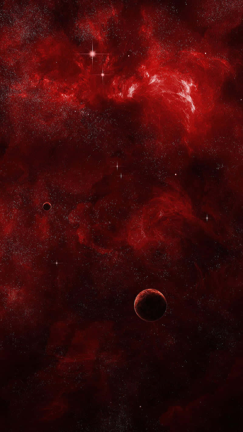 Red Galaxy Background. Wallpaper