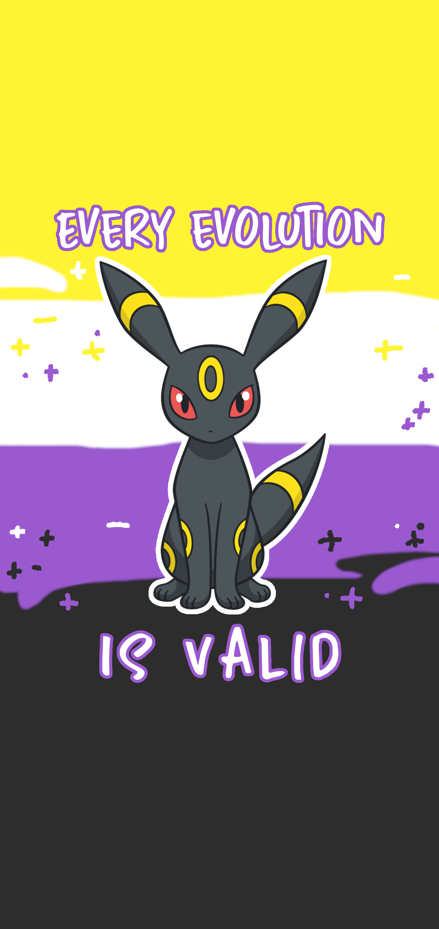 Non Binary Umbreon Wallpaper UwU