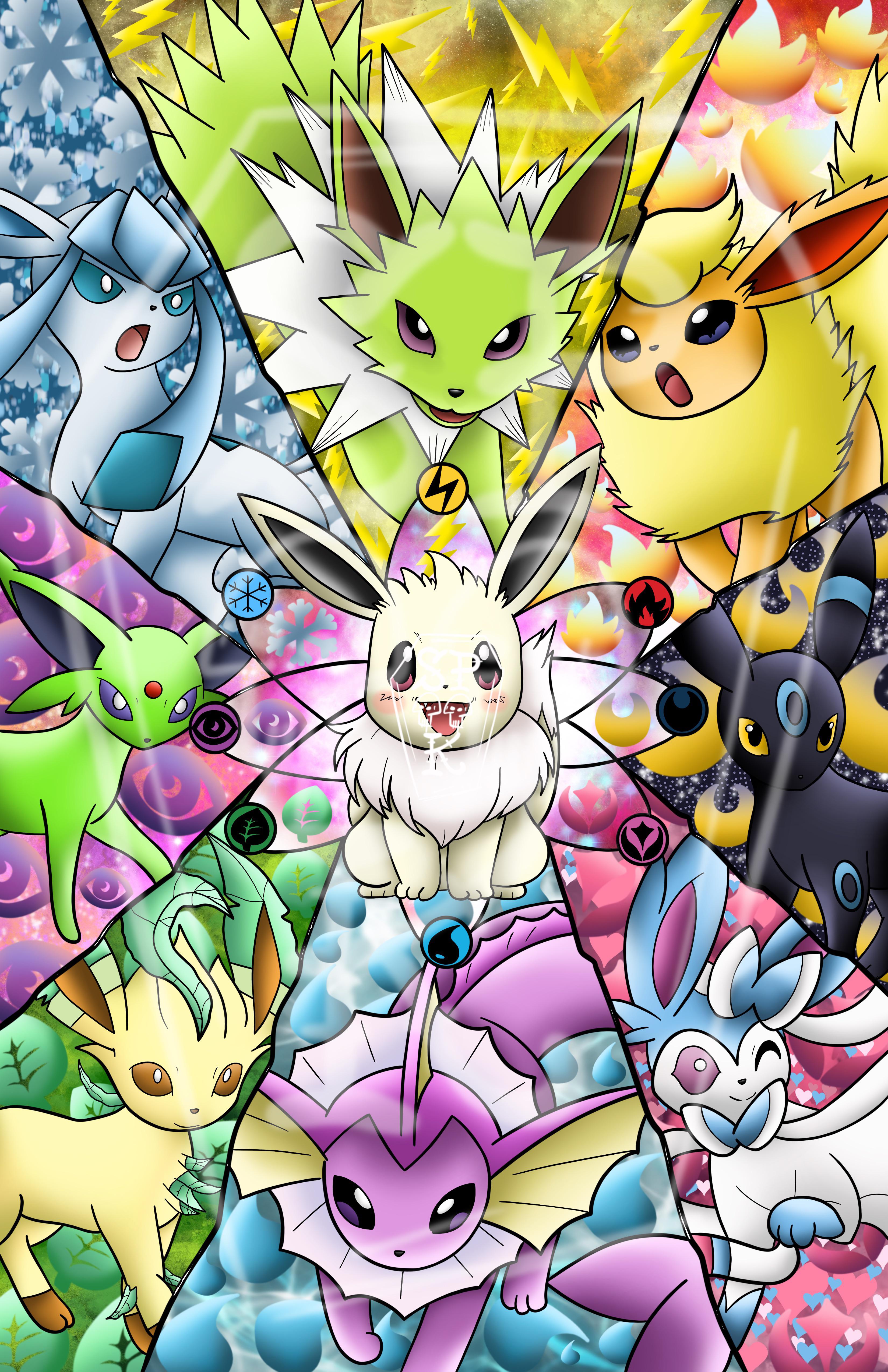 Eeveelutions piece I whipped up! What