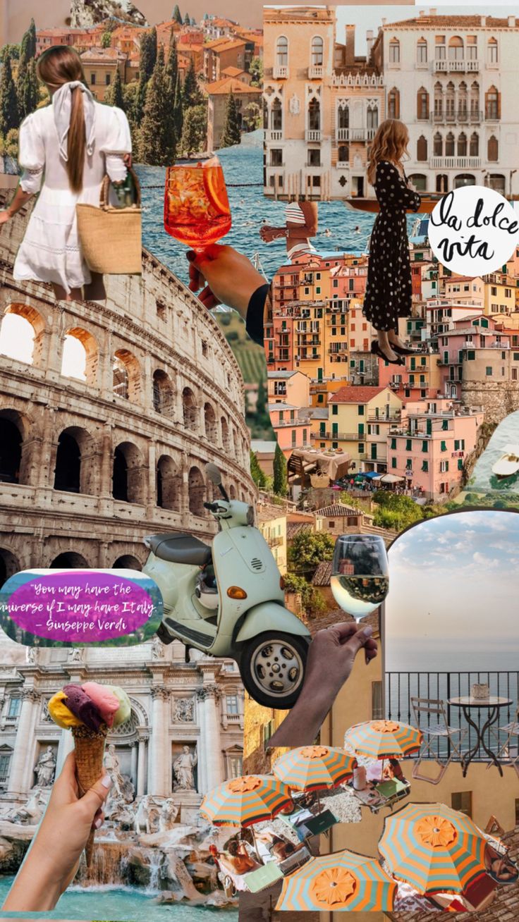 Italian Summer Mood Board. Palácio dos