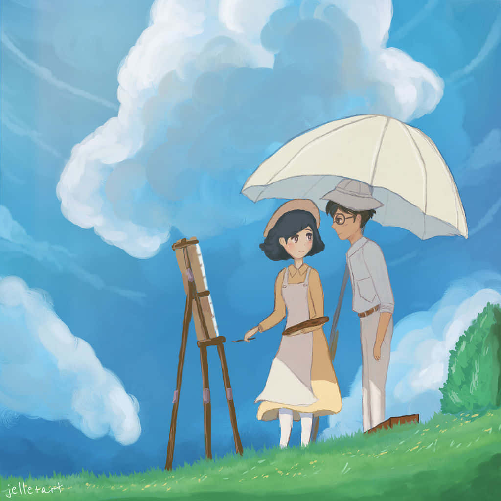 Flying in The Wind Rises Wallpaper