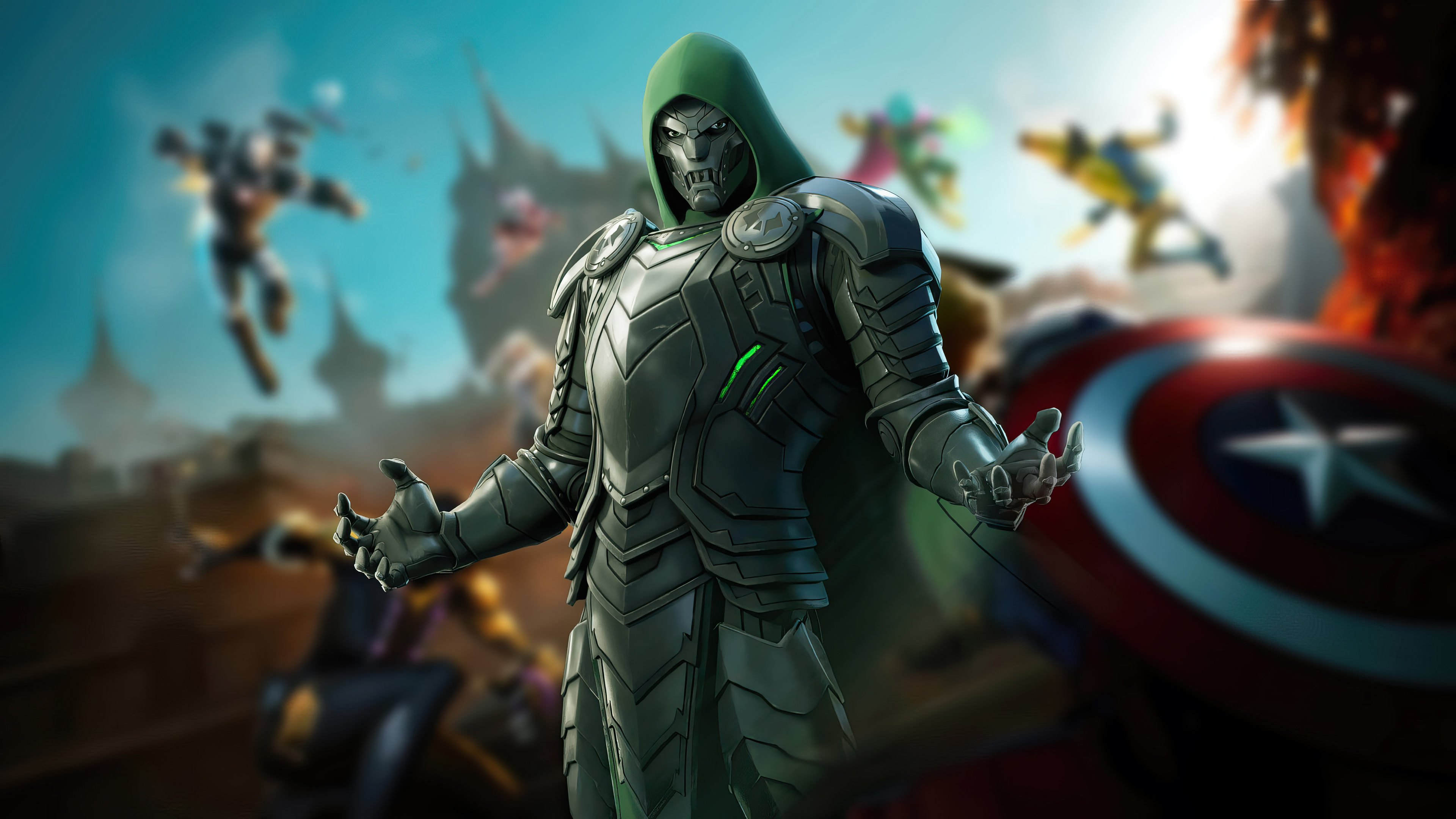 Doctor Doom Fortnite Wallpaper 4K HD PC