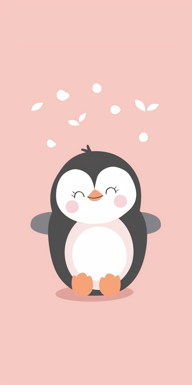 Joyful Penguin Illustration