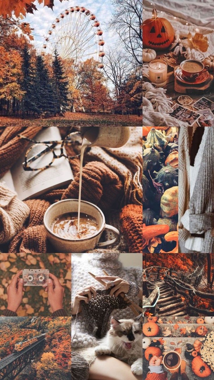 Cute Brown Aesthetic Wallpaper for Phone, Autumn Brown