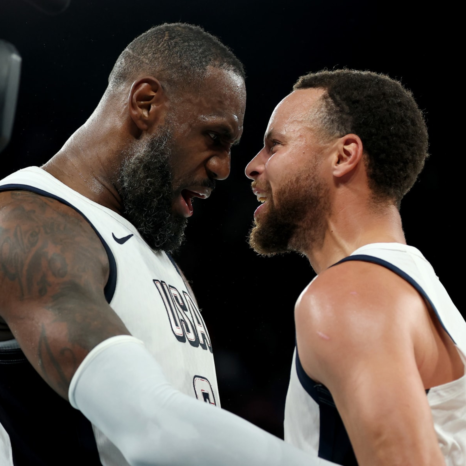 LeBron James, Steph Curry Celebrate