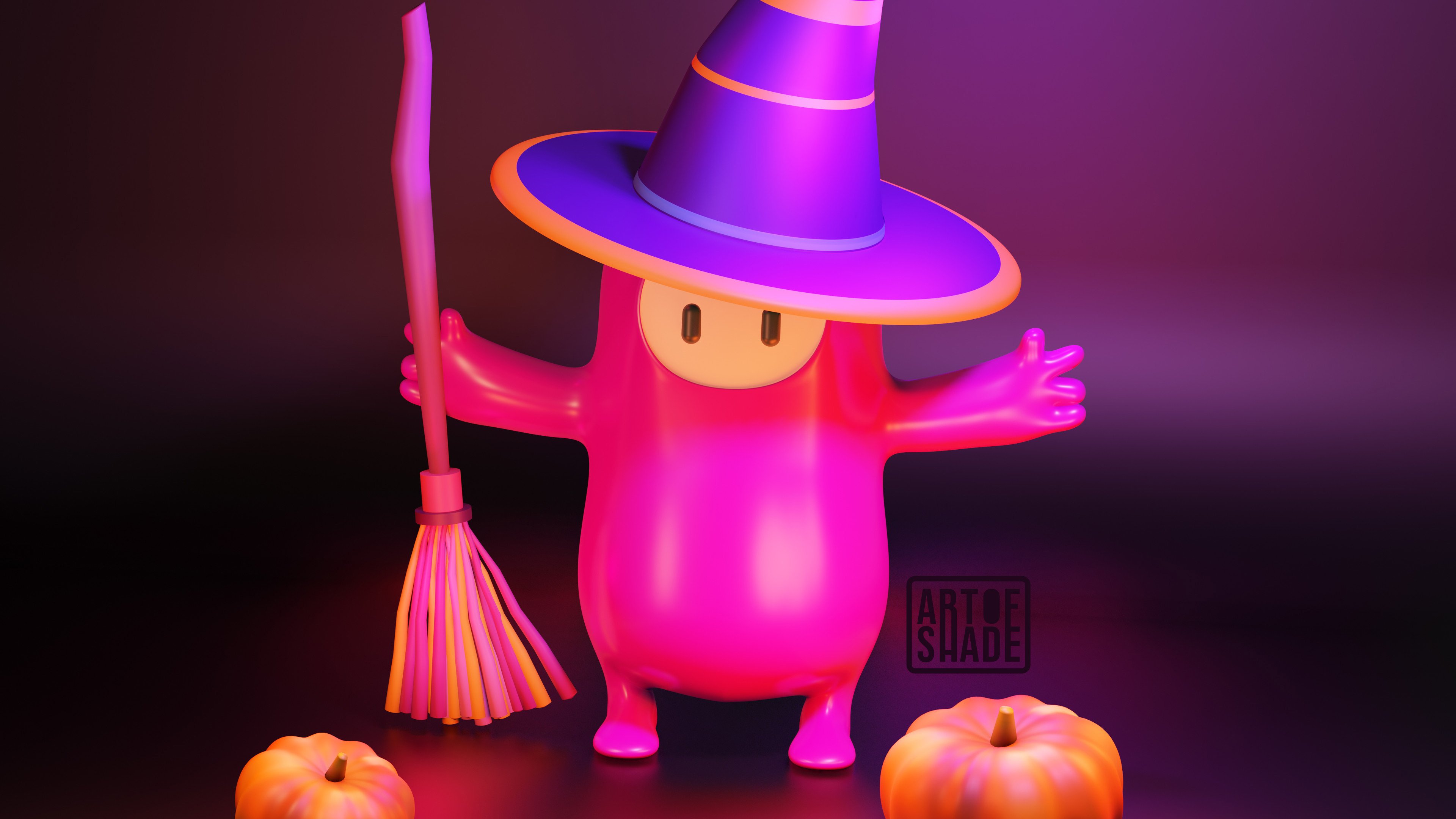 Fall Guys Halloween Wallpaper 4k HD