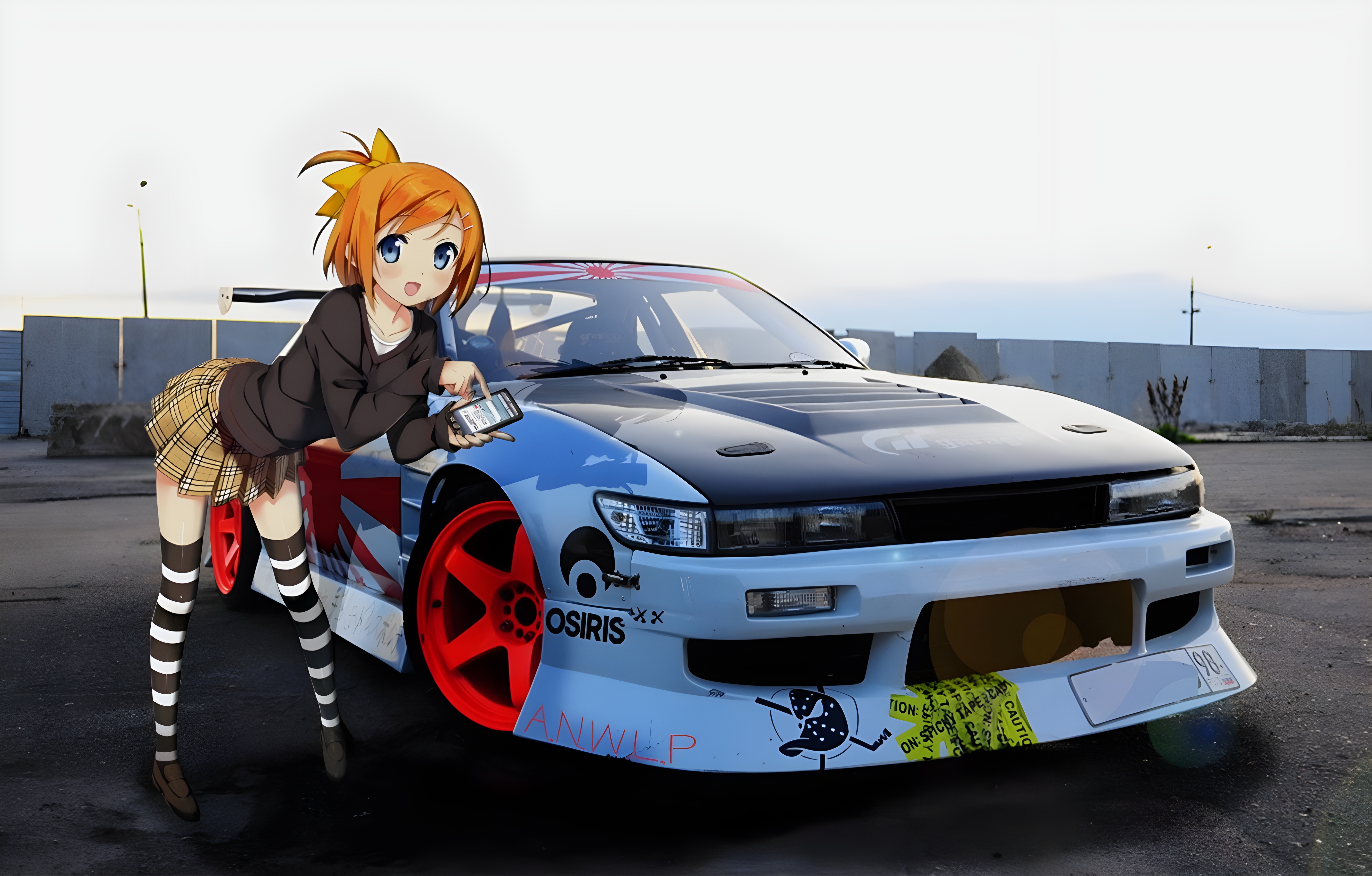 Download Anime Car 4k Ultra HD Wallpaper