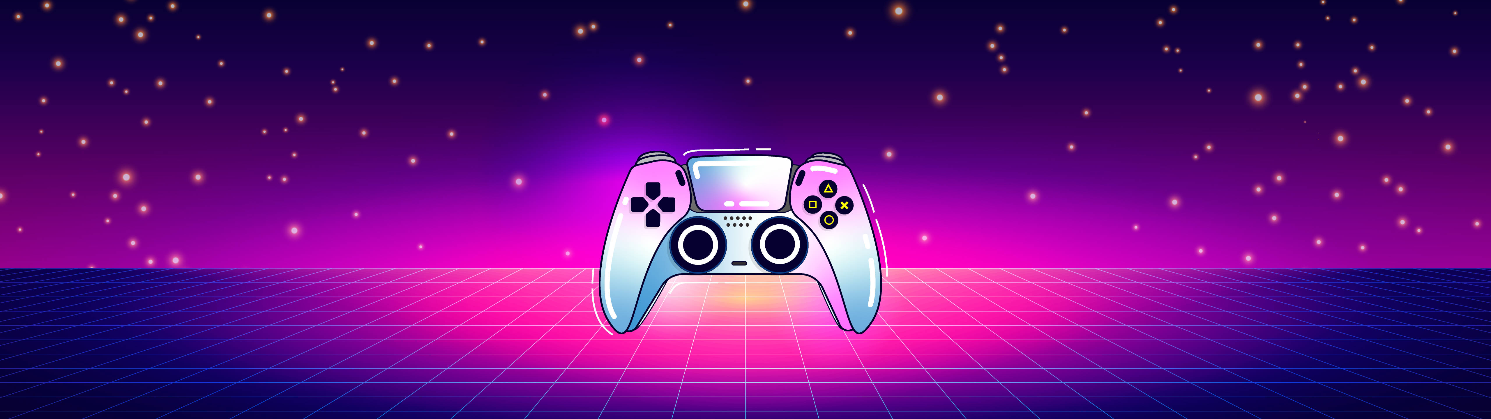 Download 5120x1440 Gaming Vaporwave Ps5