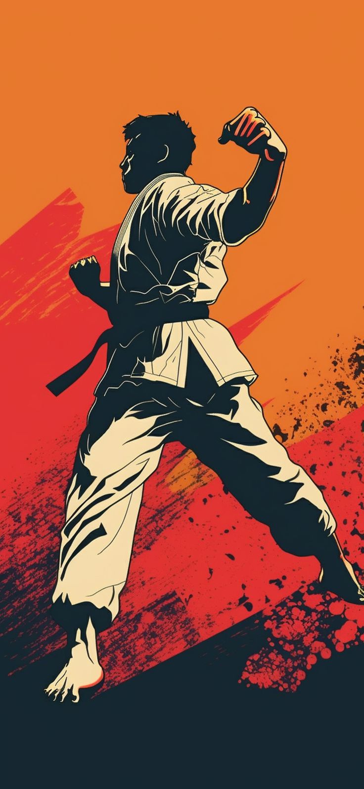 Karate Orange Wallpaper
