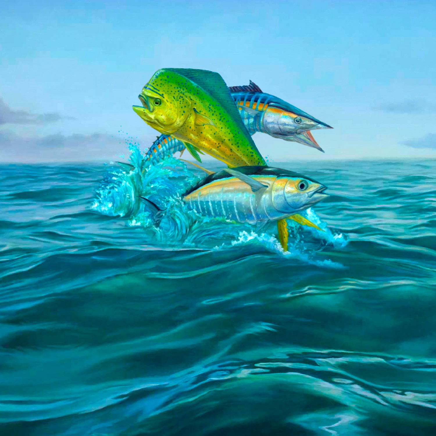 Mahi Tuna Wahoo 11×16