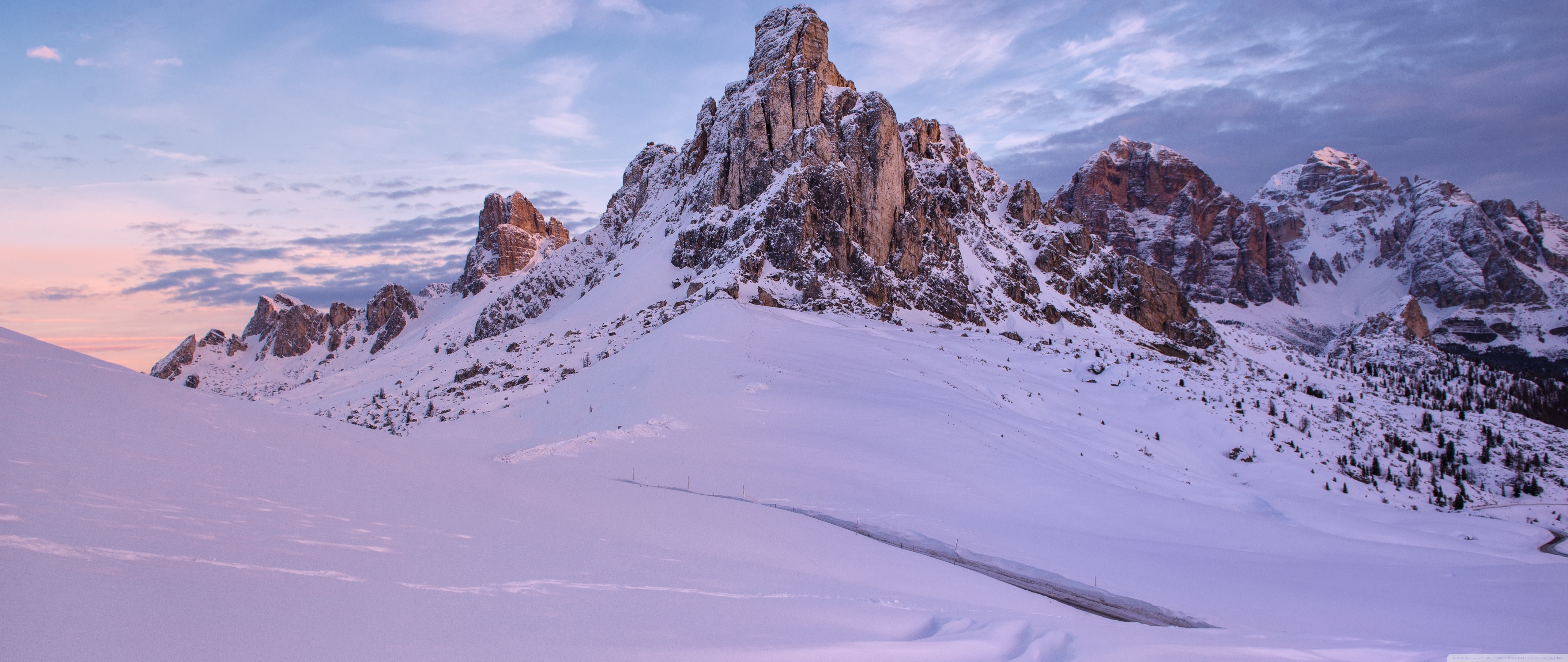 Mountain Peak, Snow, Winter Ultra HD