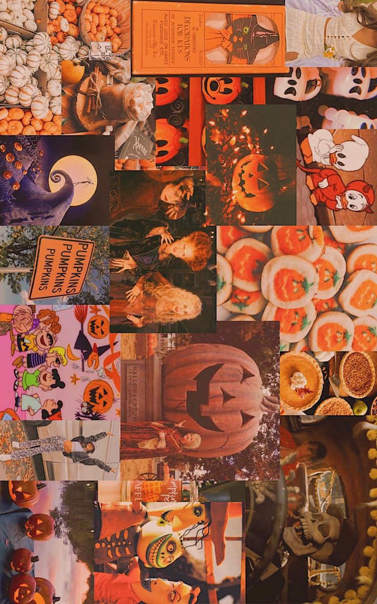 Halloween collage