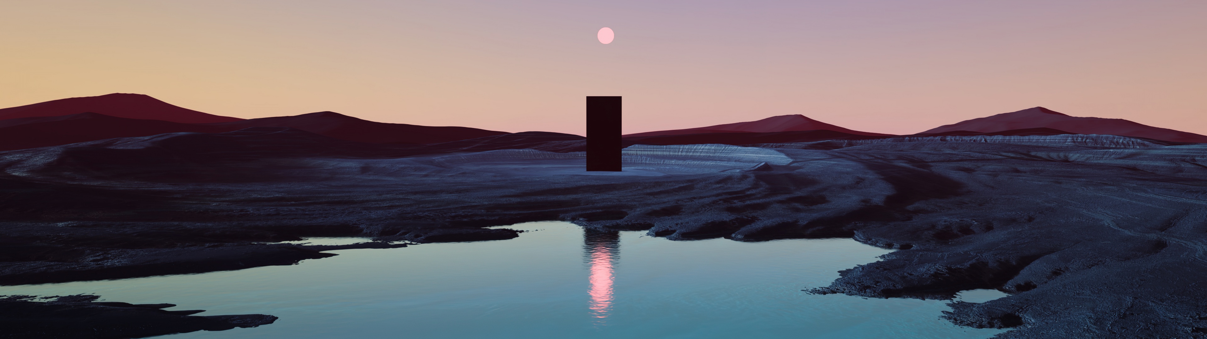 Monolith Wallpaper 4K, Ultrawide