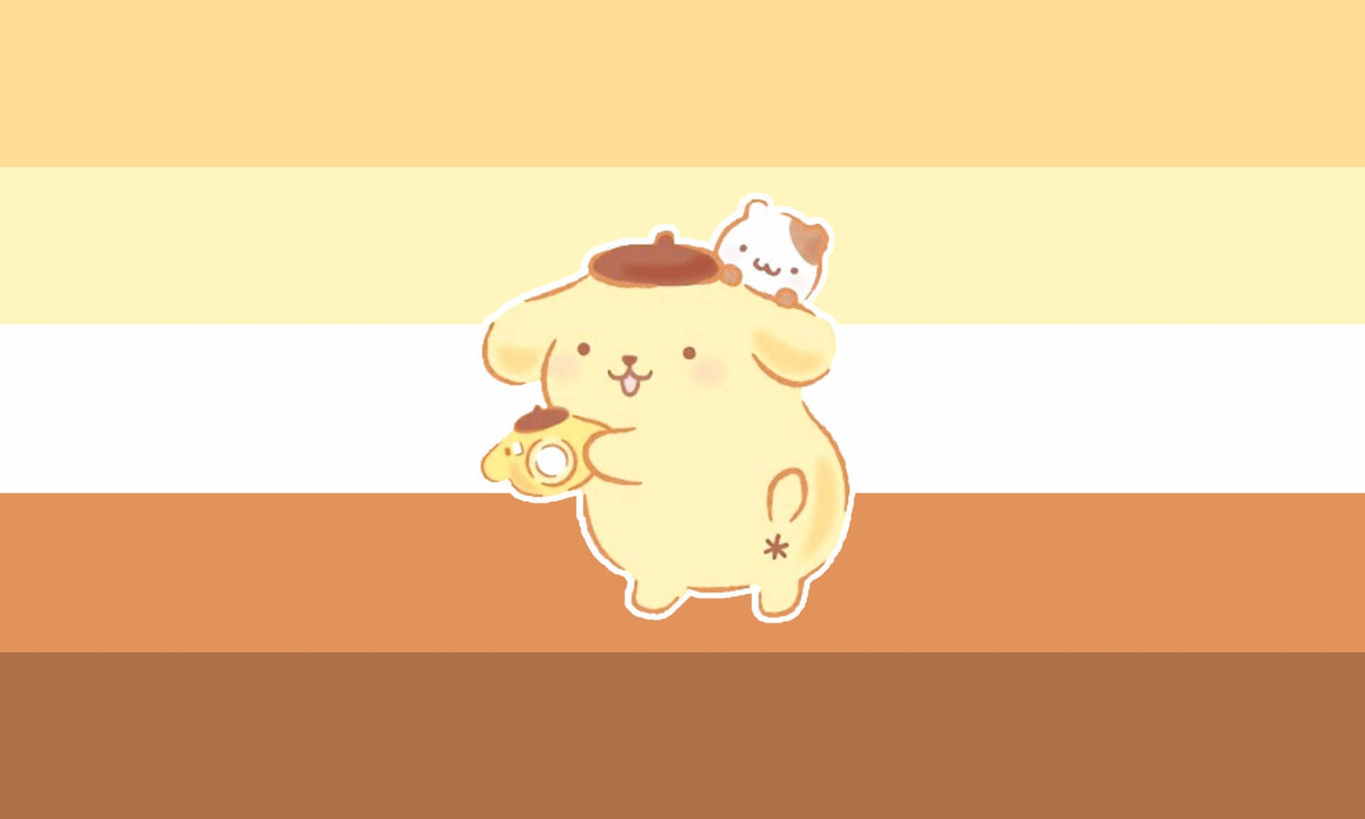 Download Adorable Pompompurin Stripe HD