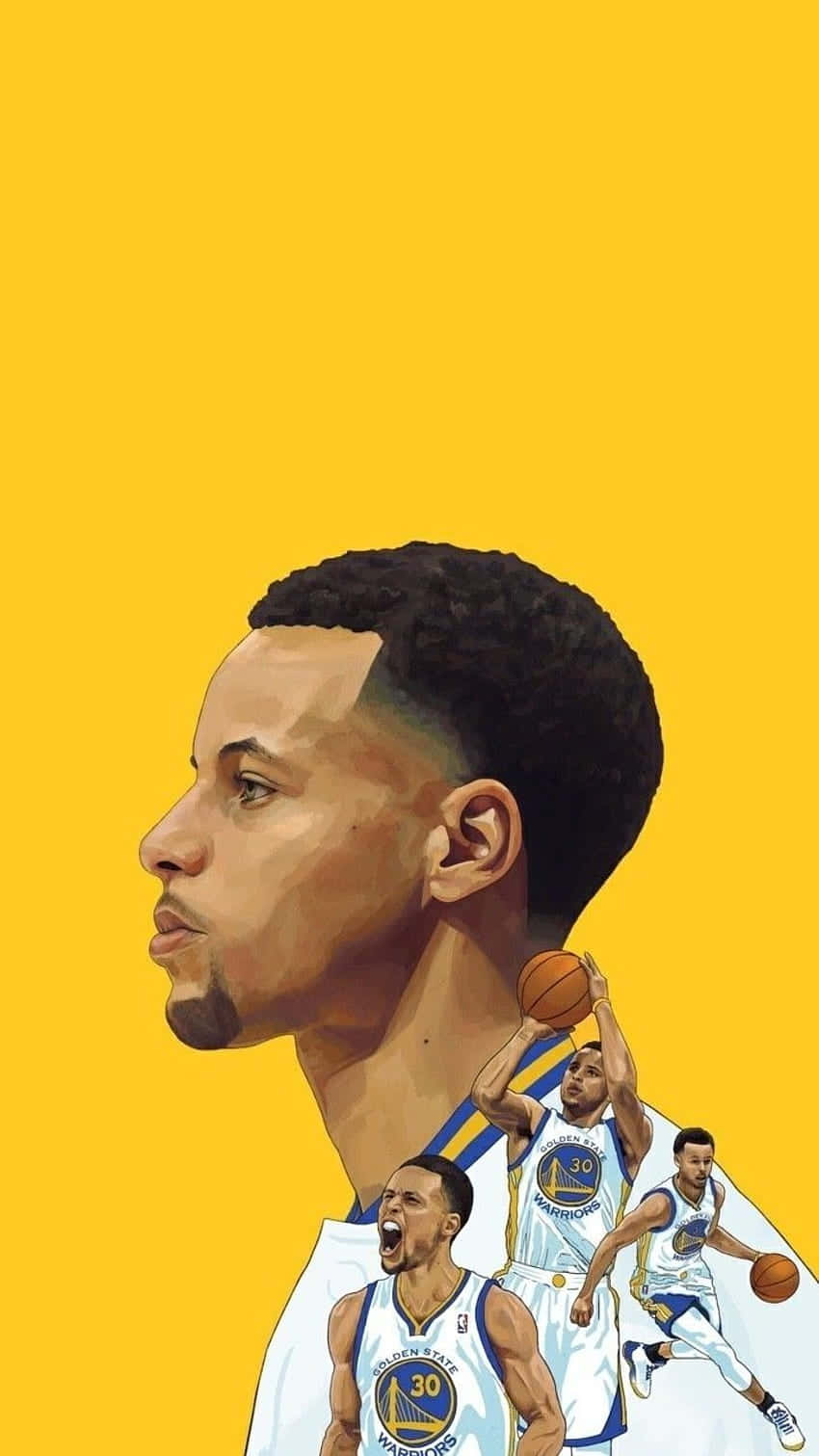 Stephen Curry Cartoon Wallpaper