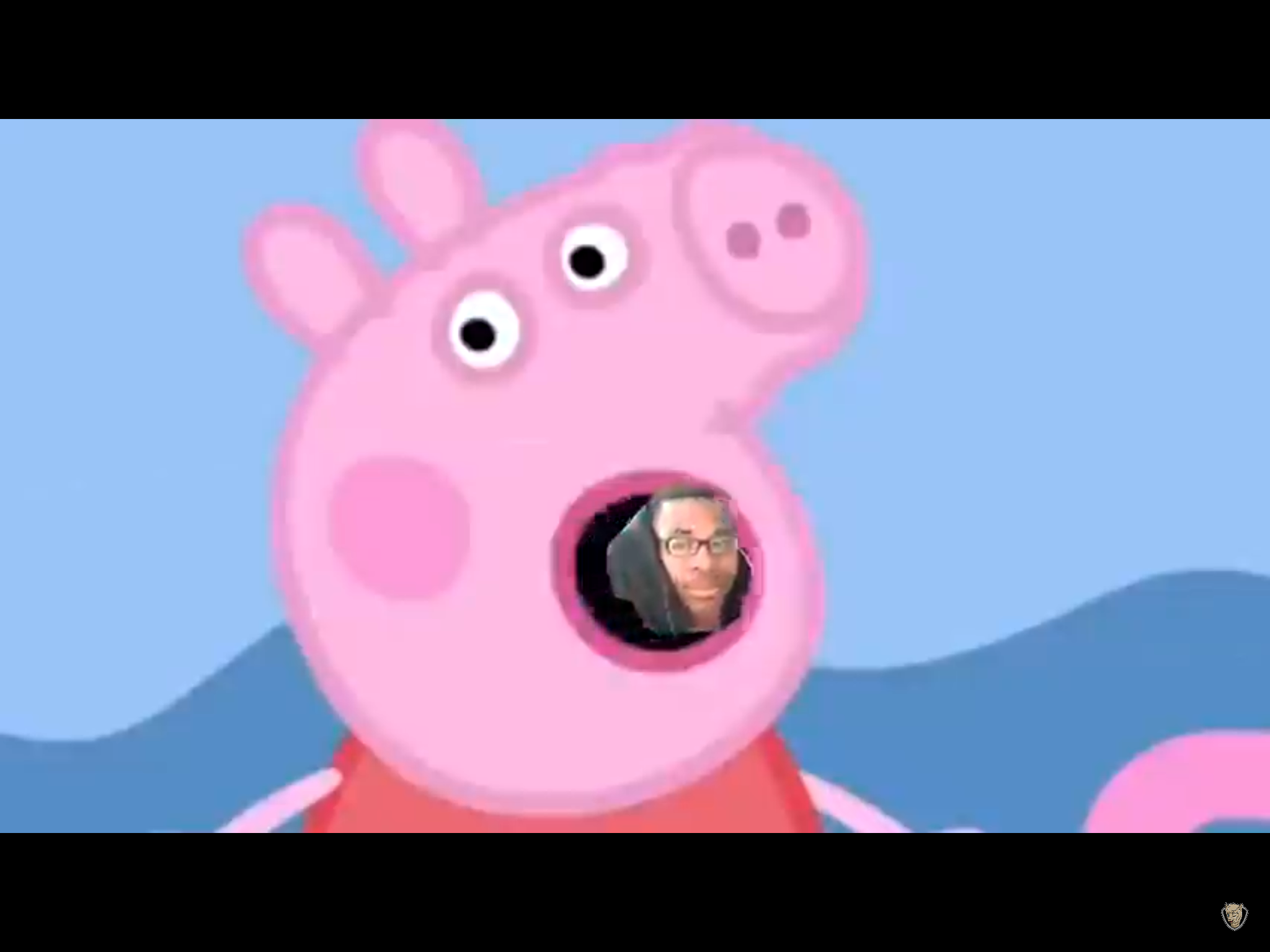Peppa pig cursed photo