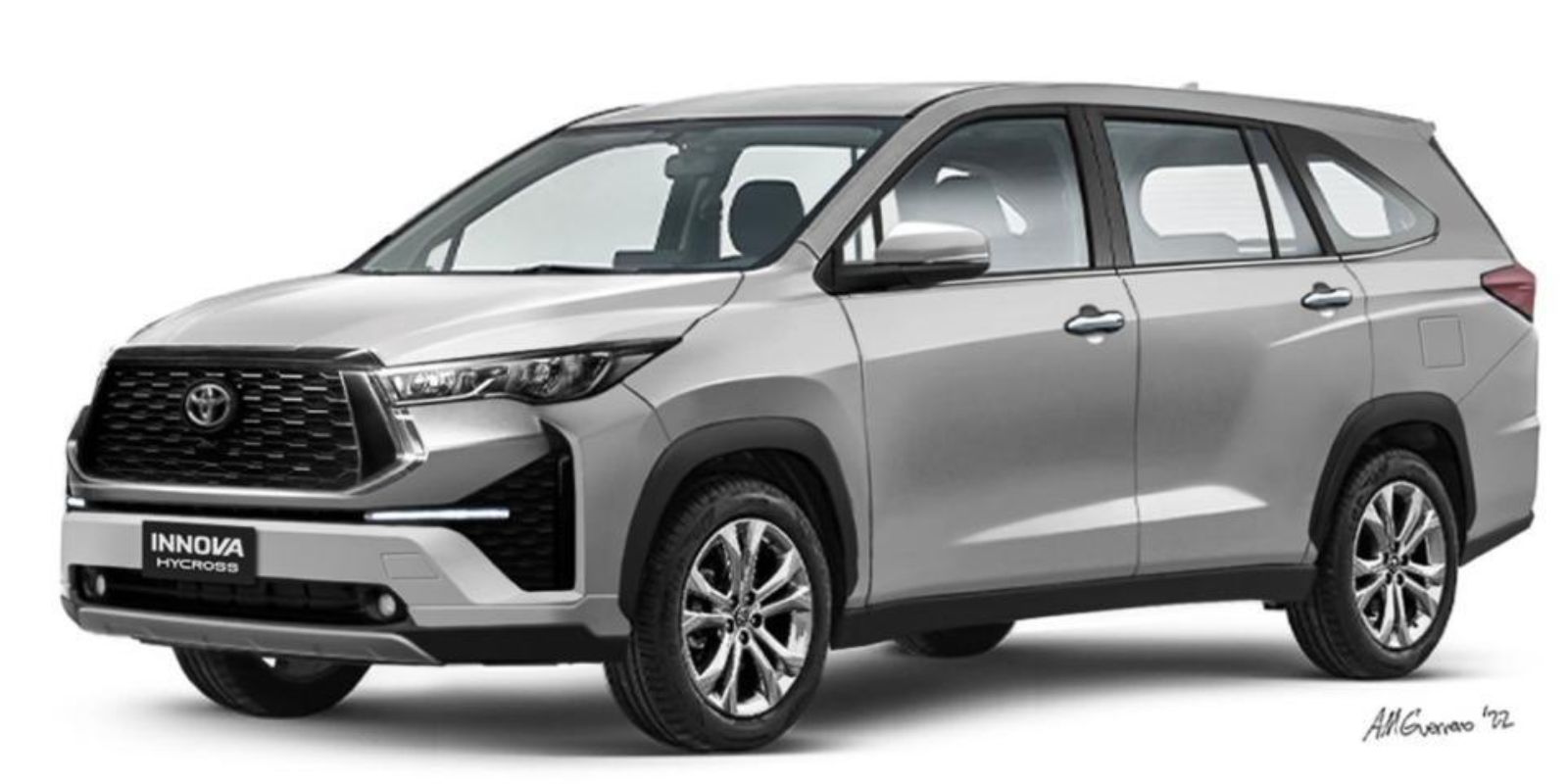 Upcoming Toyota Innova Hycross Rendered