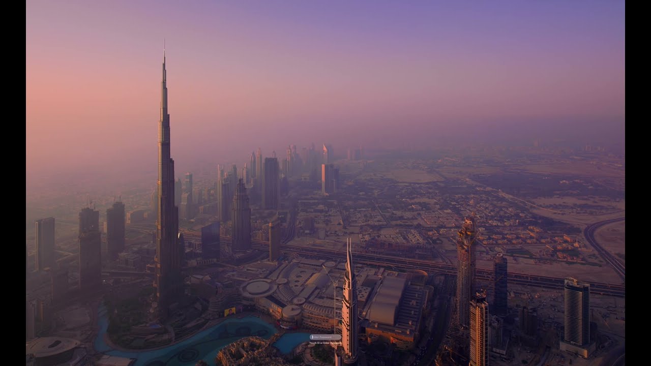 Dubai Skyline. CityScape. Drone