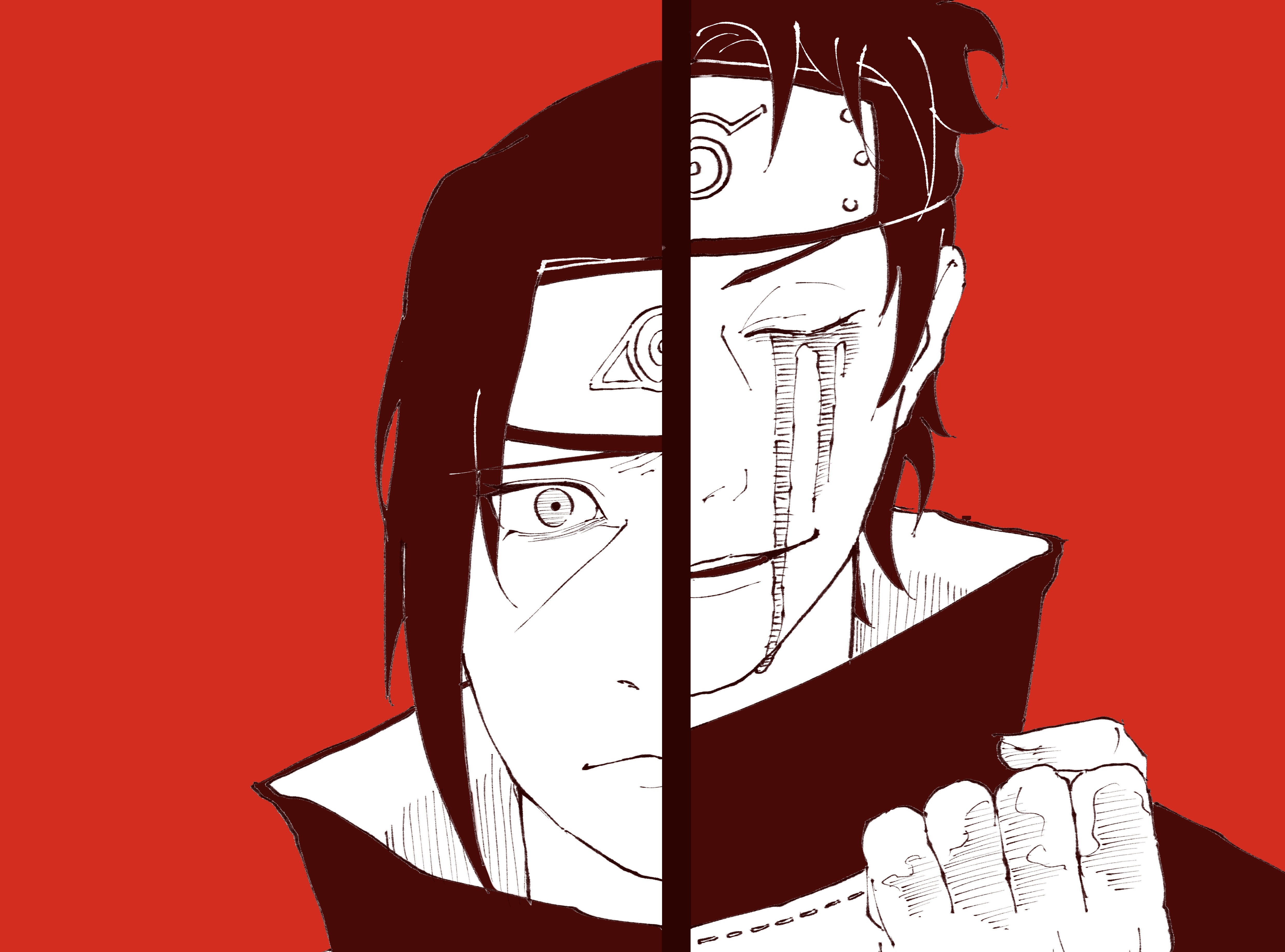 Anime, Naruto, Itachi Uchiha, Shisui
