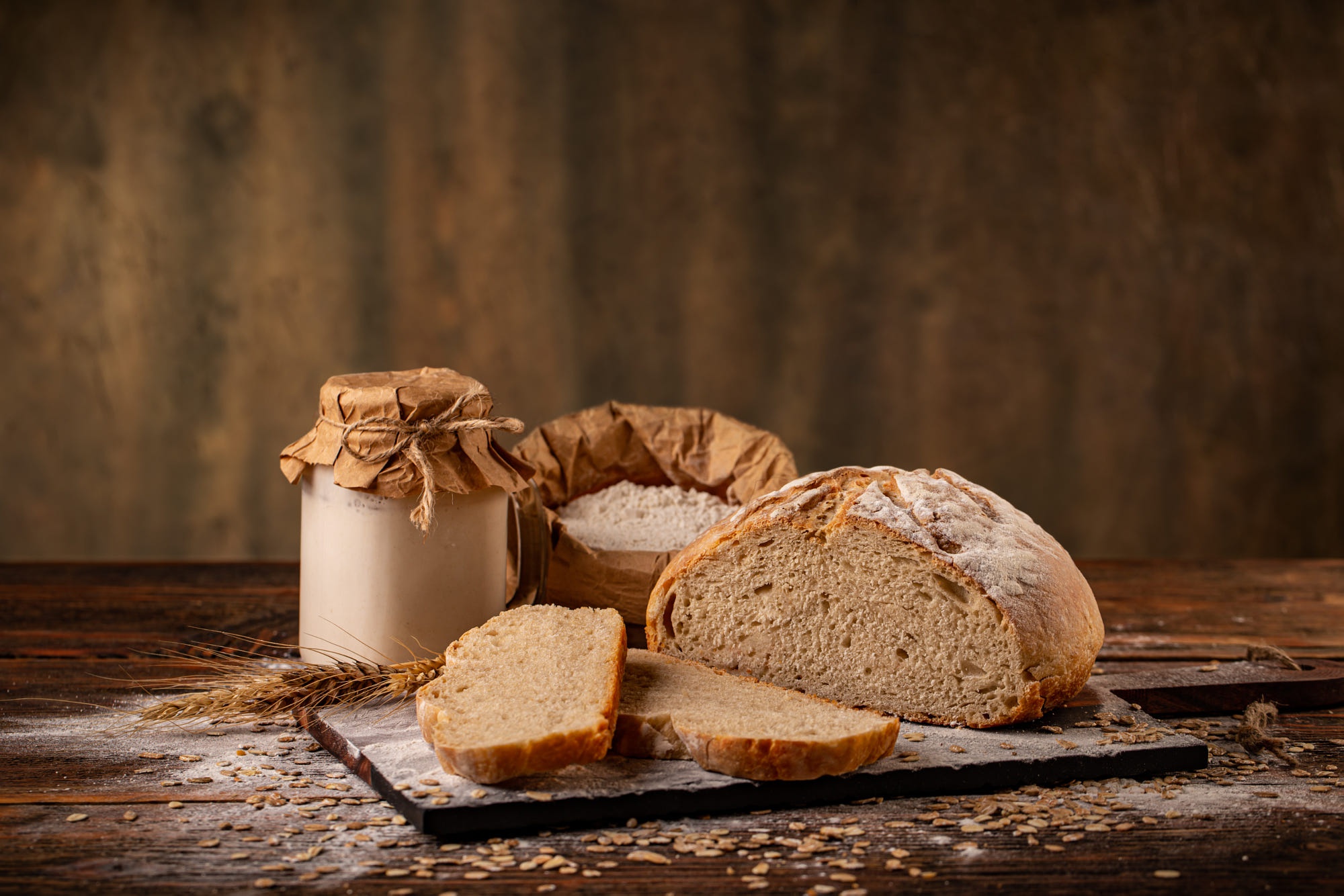 Download Still Life Food Bread HD Wallpaper